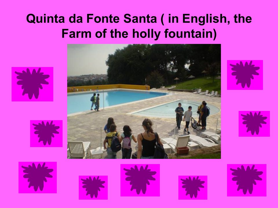 Quinta da Fonte Santa ( in English, the Farm of the holly fountain)