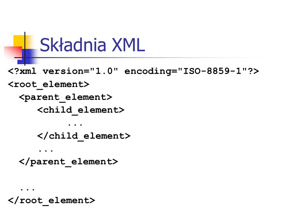 Składnia XML