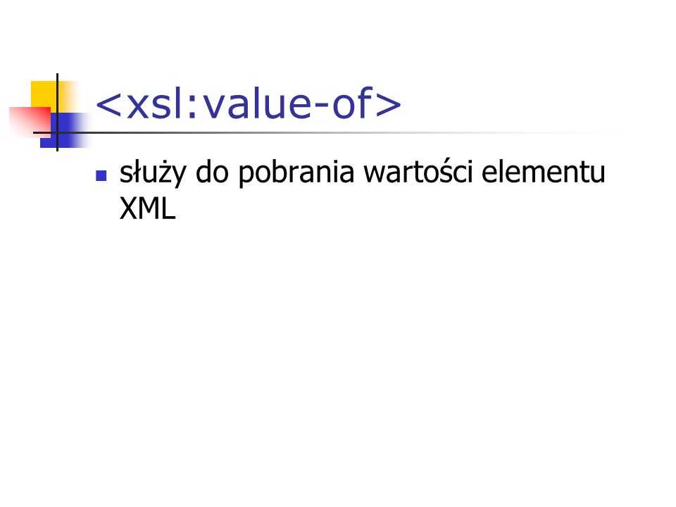 służy do pobrania wartości elementu XML