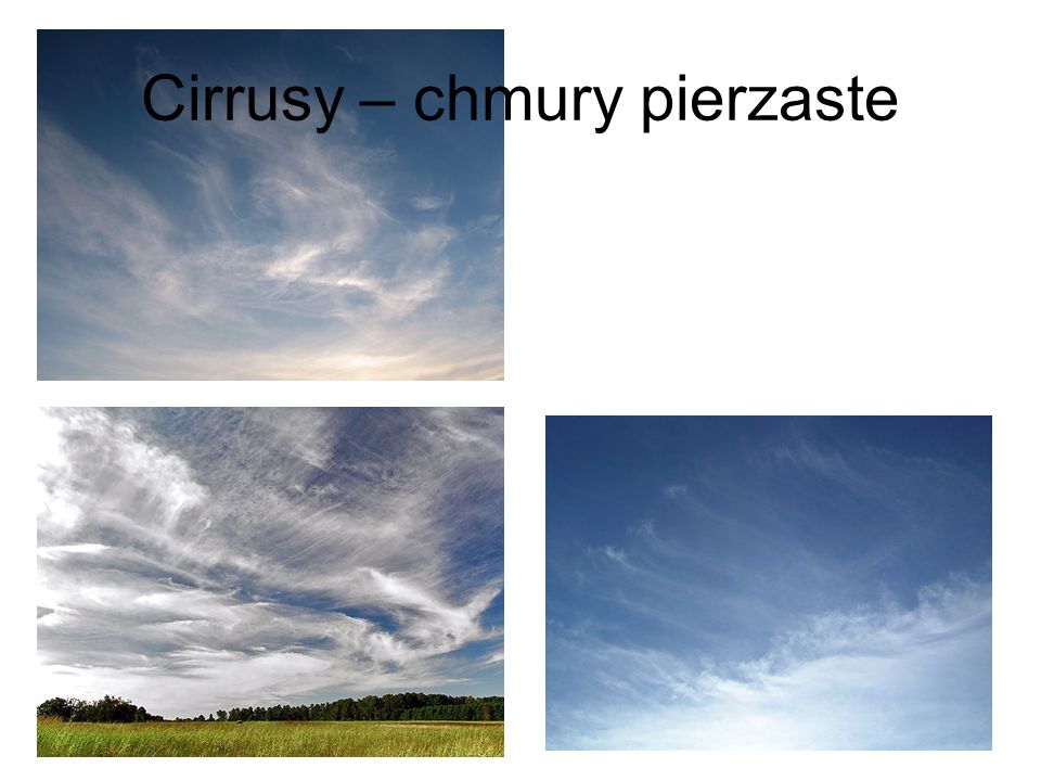 Cirrusy – chmury pierzaste