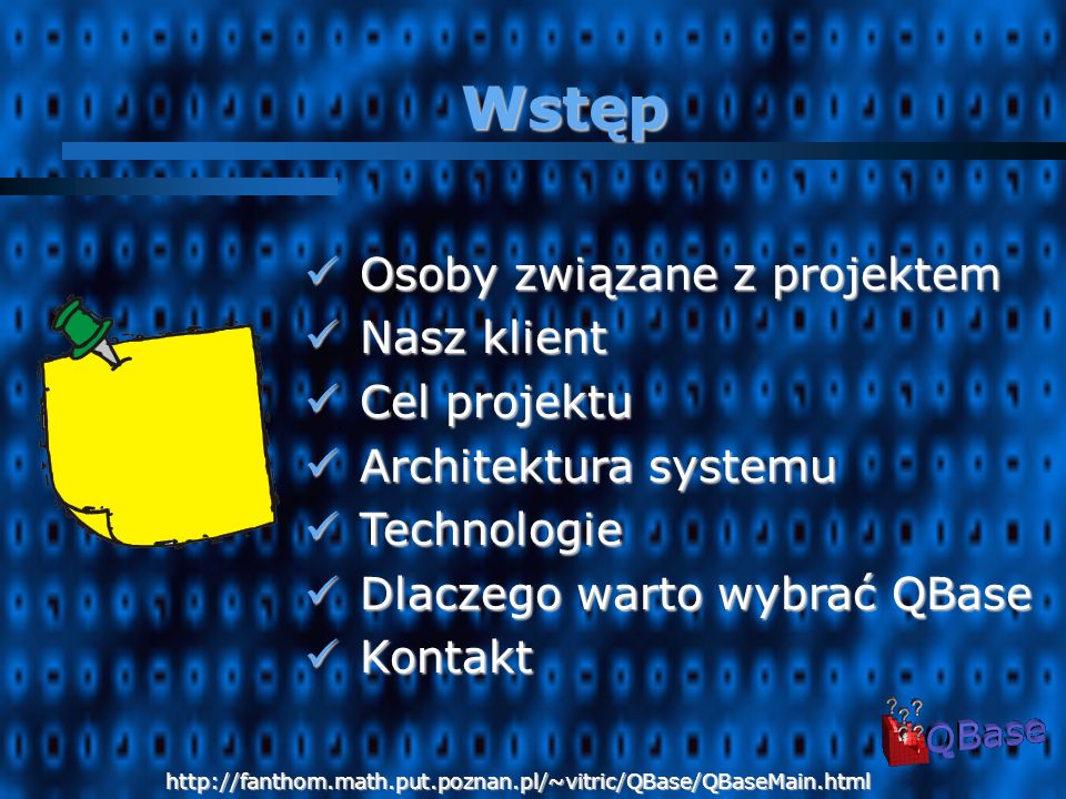 Internetowy System Zarządzania Testami Wielokrotnego Wyboru Prowadzący: Michał Jasiński i Rafał Lichwała Promotor: dr Tadeusz Pankowski
