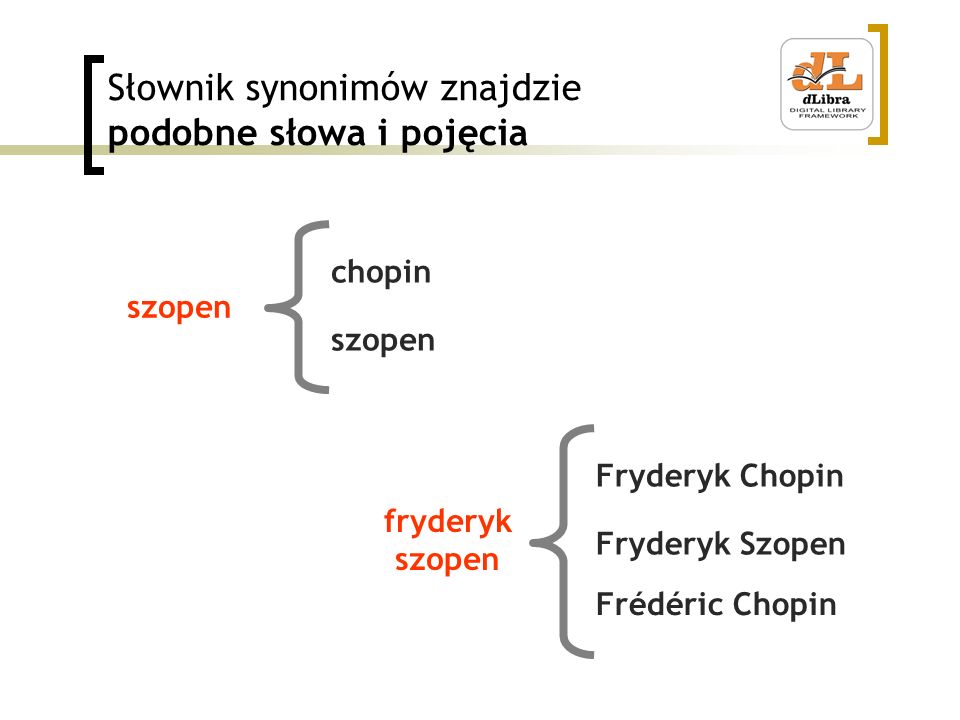 Słownik synonimów znajdzie podobne słowa i pojęcia chopin szopen Fryderyk Chopin Fryderyk Szopen fryderyk szopen Frédéric Chopin