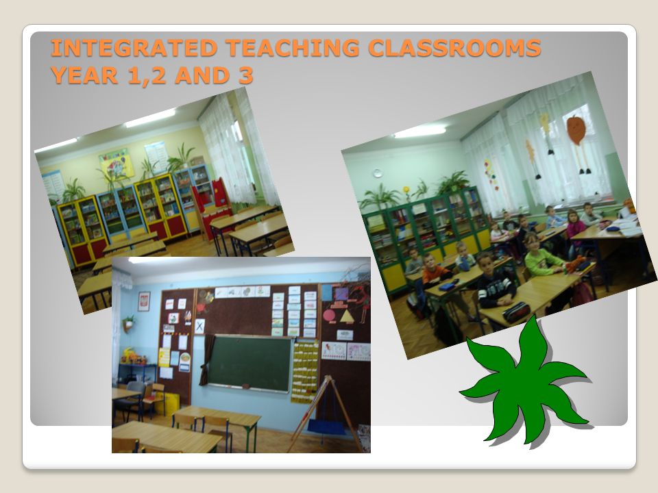 INTEGRATED TEACHING CLASSROOMS YEAR 1,2 AND 3 INTEGRATED TEACHING CLASSROOMS YEAR 1,2 AND 3