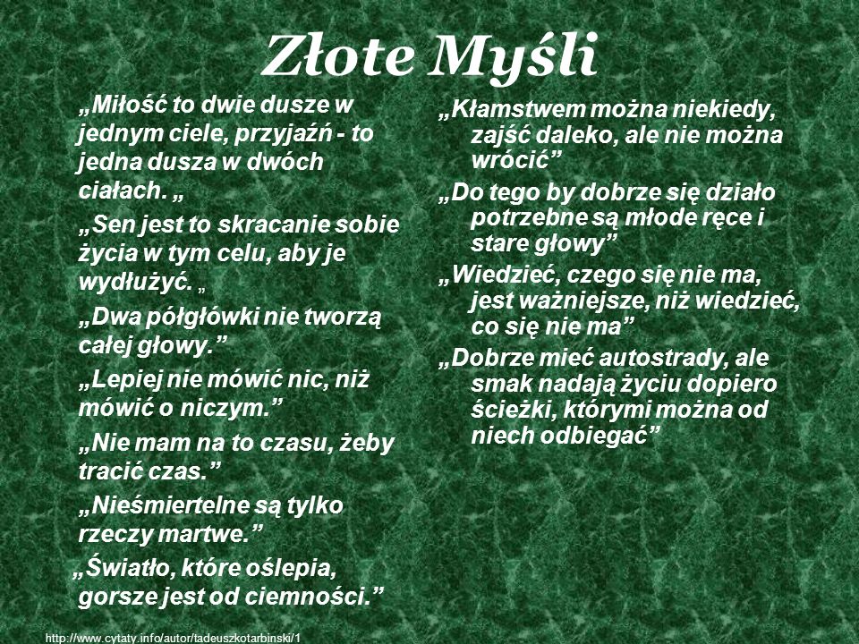 Złote Myśli Archiwum Strona 5 Forum Portalu śląska