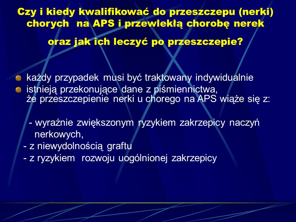 Zespół Antyfosfolipidowy A Choroby Nerek Maria Majdan Katedra I Klinika Reumatologii I 0817