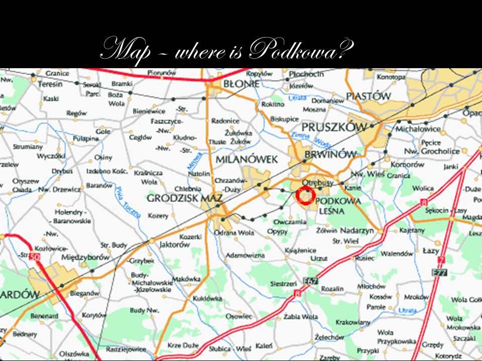 Map – where is Podkowa