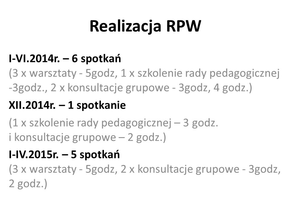 Realizacja RPW I-VI.2014r.