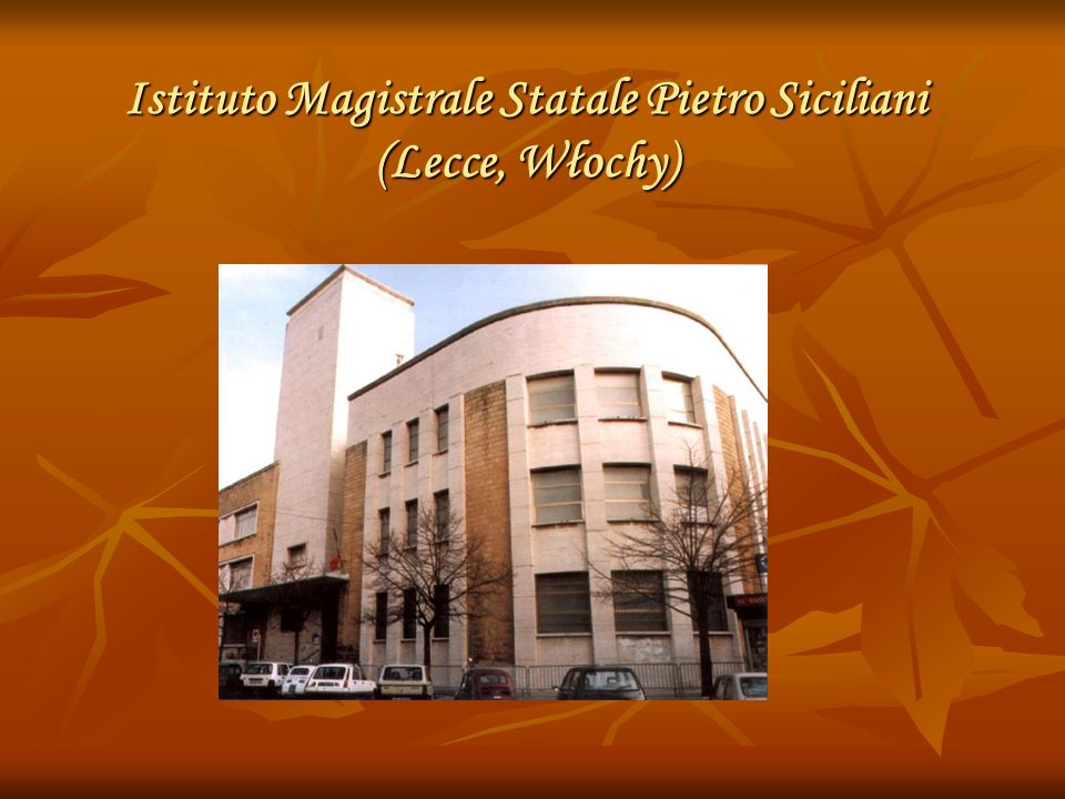 Istituto Magistrale Statale Pietro Siciliani (Lecce, Włochy)