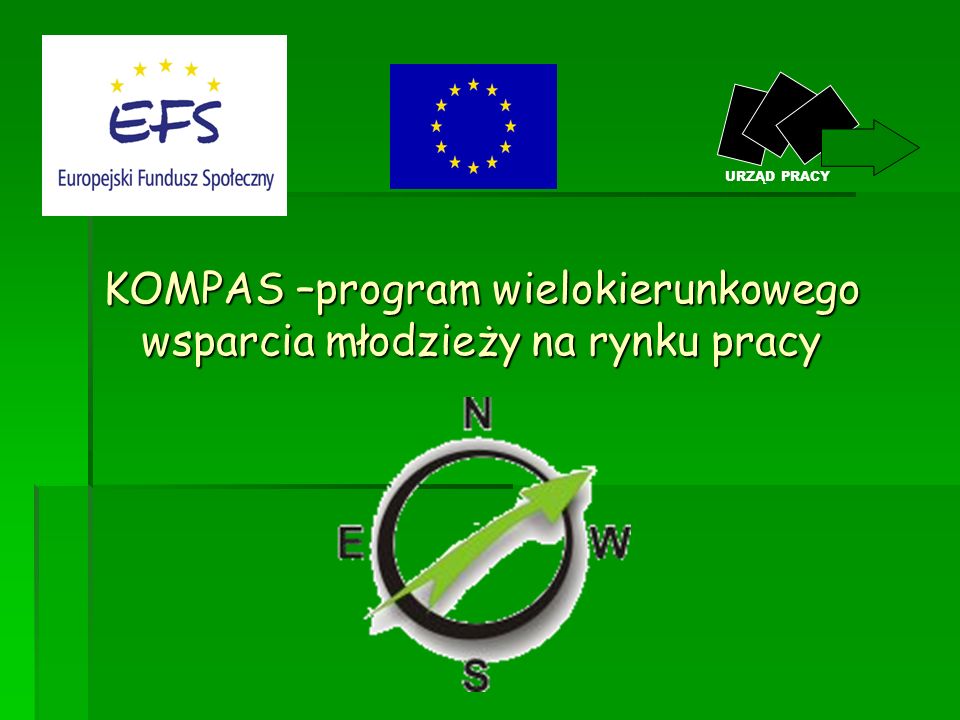 KOMPAS –program wielokierunkowego wsparcia młodzieży na rynku pracy URZĄD PRACY
