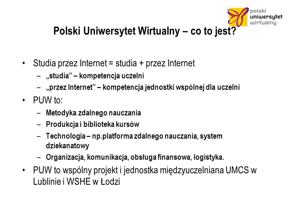 Polski Uniwersytet Wirtualny – co to jest.