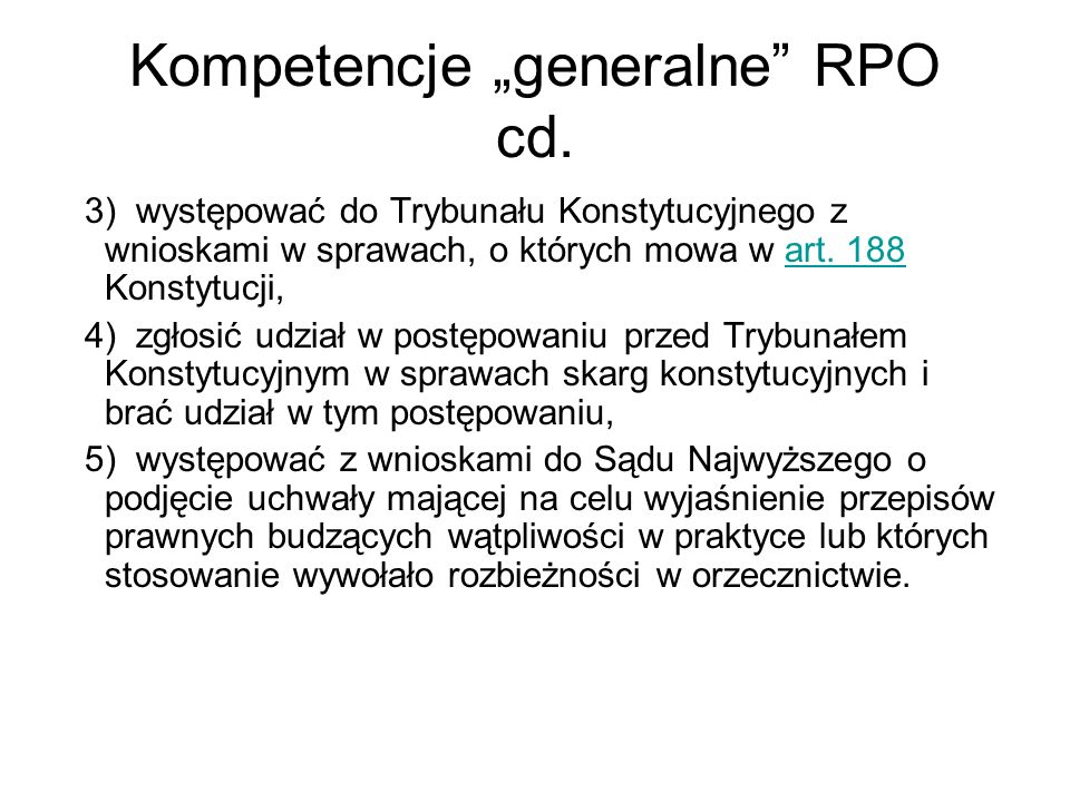 Kompetencje generalne RPO cd.