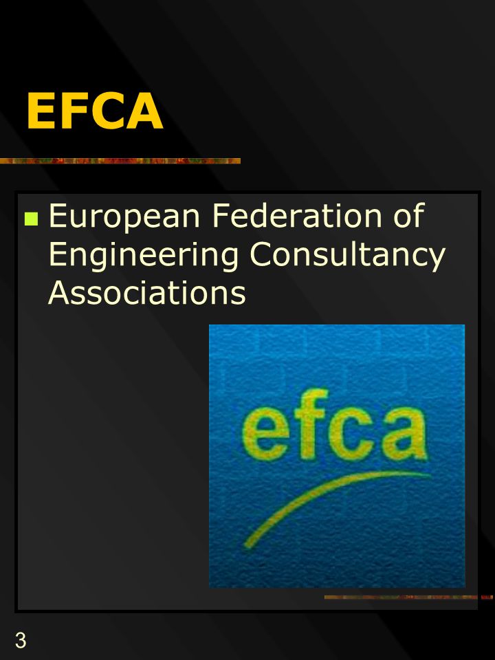 3 EFCA European Federation of Engineering Consultancy Associations