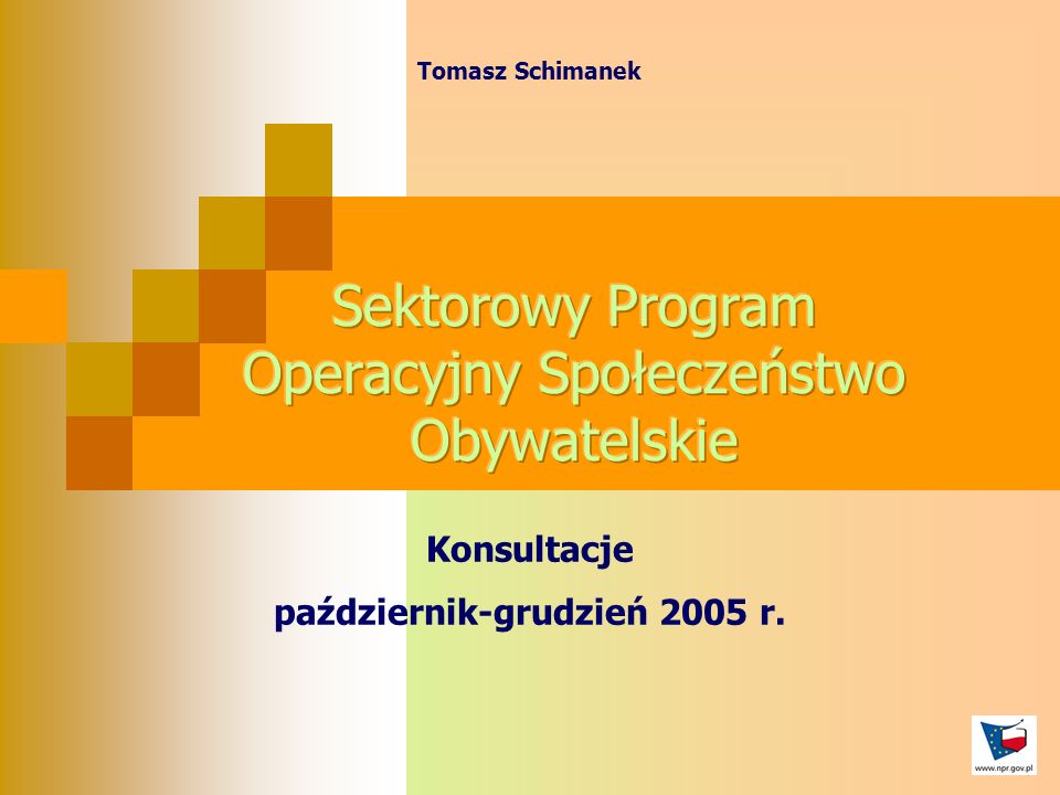 Tomasz Schimanek Konsultacje październik-grudzień 2005 r.
