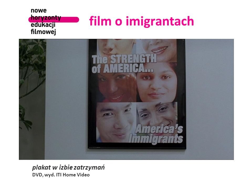film o imigrantach plakat w izbie zatrzymań DVD, wyd. ITI Home Video