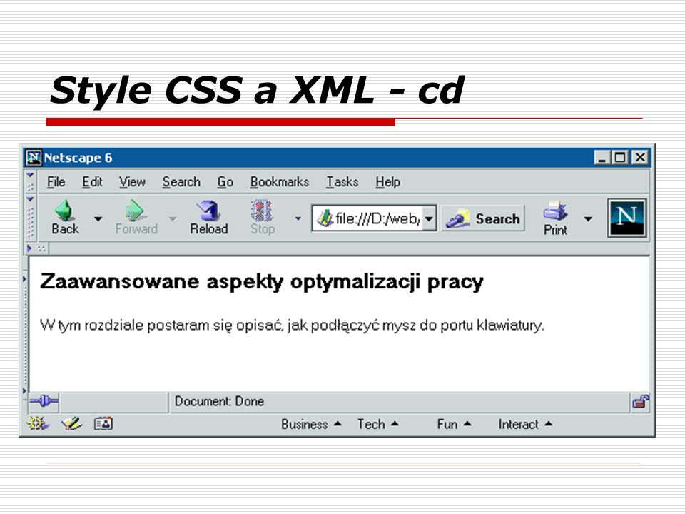 Style CSS a XML - cd