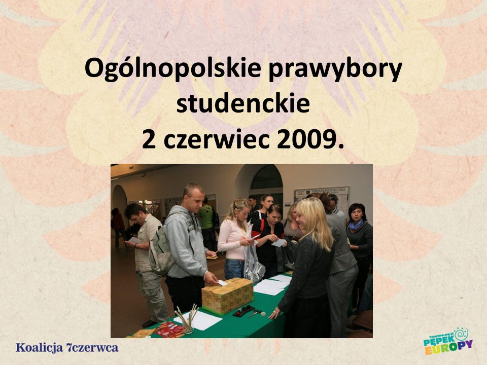 Ogólnopolskie prawybory studenckie 2 czerwiec 2009.