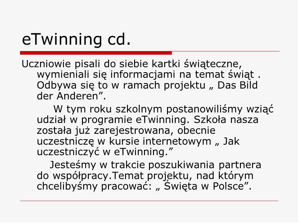 eTwinning cd.