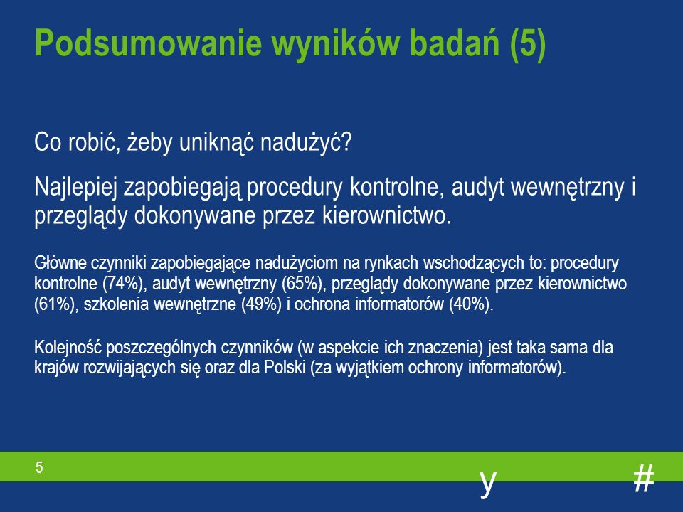 #y 4 Największe zagrożenie dla spółek w Polsce to korupcja i łapownictwo.