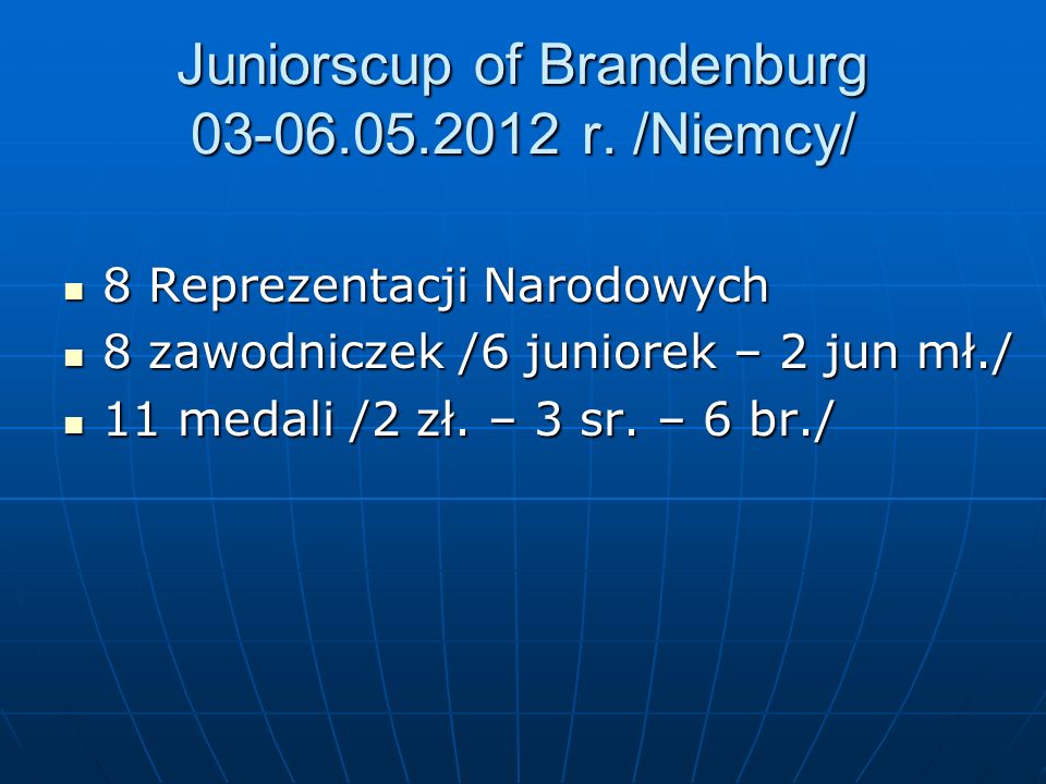 Juniorscup of Brandenburg r.