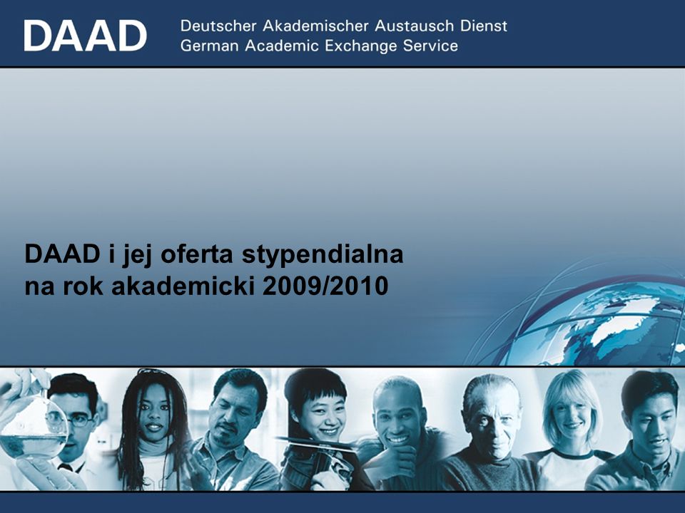 DAAD i jej oferta stypendialna na rok akademicki 2009/2010