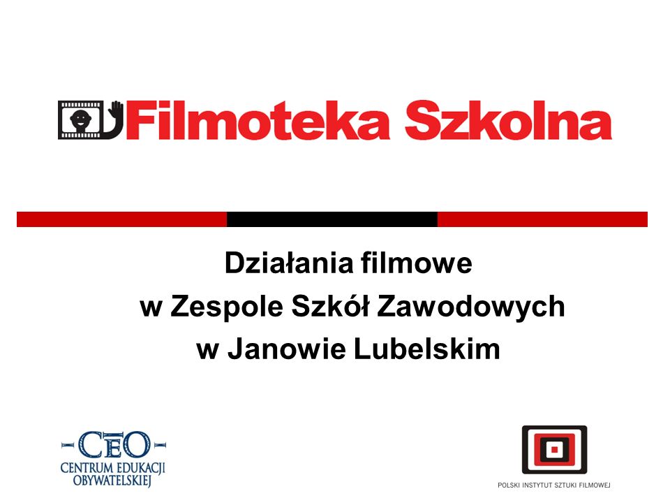 Działania filmowe w Zespole Szkół Zawodowych w Janowie Lubelskim