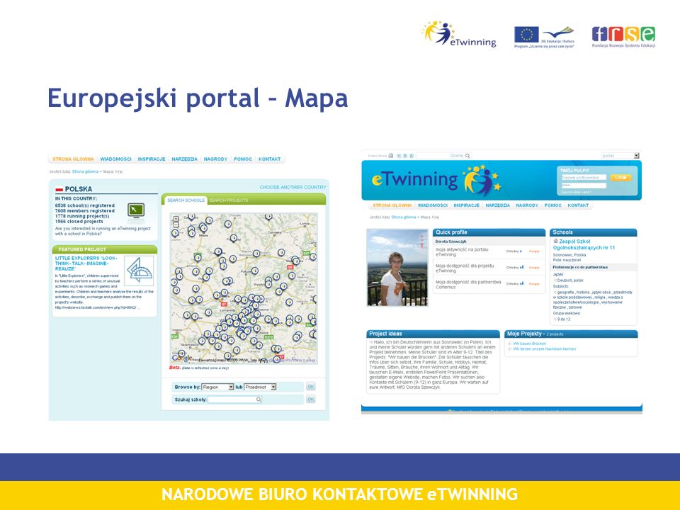 NARODOWE BIURO KONTAKTOWE eTWINNING Europejski portal – Mapa