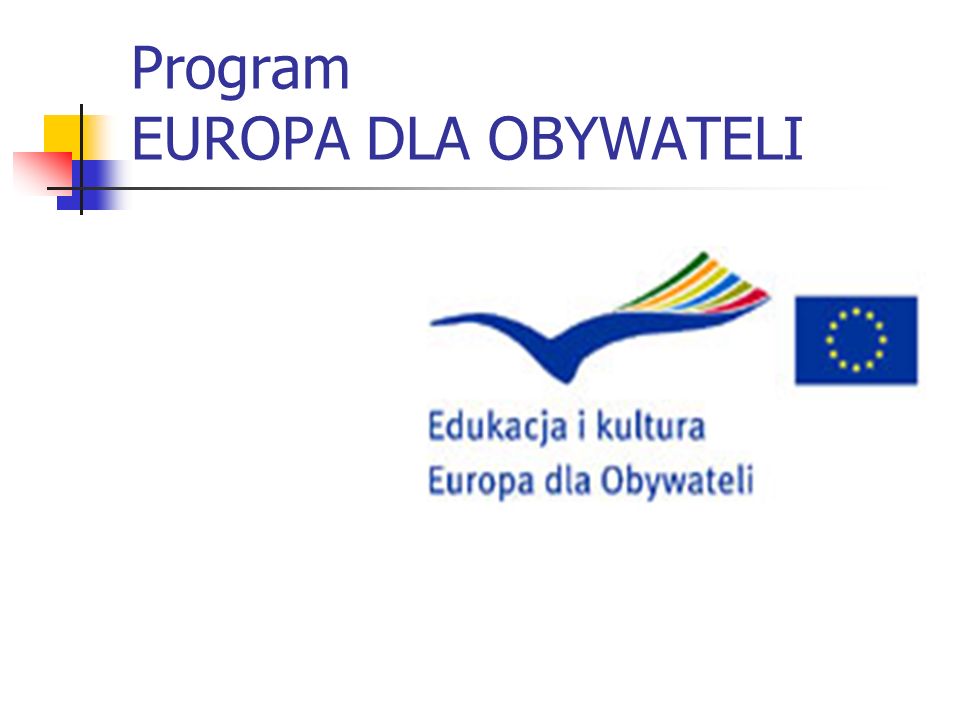 Program EUROPA DLA OBYWATELI