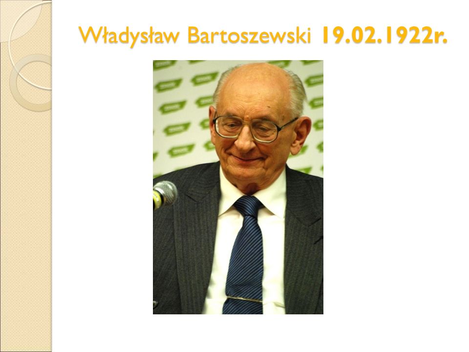 Władysław Bartoszewski r.