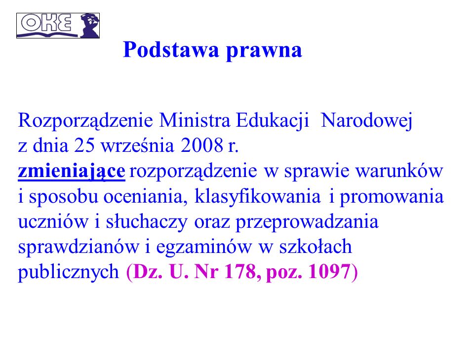 Rozporządzenie Ministra Edukacji Narodowej z dnia 25 września 2008 r.