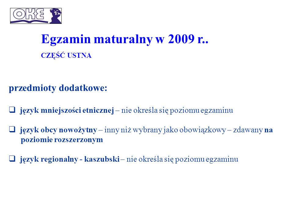Egzamin maturalny w 2009 r..