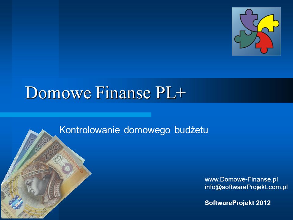 Domowe Finanse PL+ Kontrolowanie domowego budżetu   SoftwareProjekt 2012