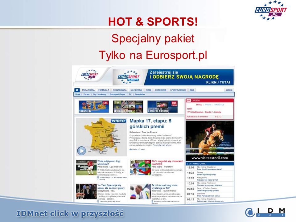 HOT & SPORTS! Specjalny pakiet Tylko na Eurosport.pl