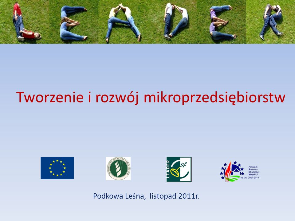 Tworzenie i rozwój mikroprzedsiębiorstw Podkowa Leśna, listopad 2011r.