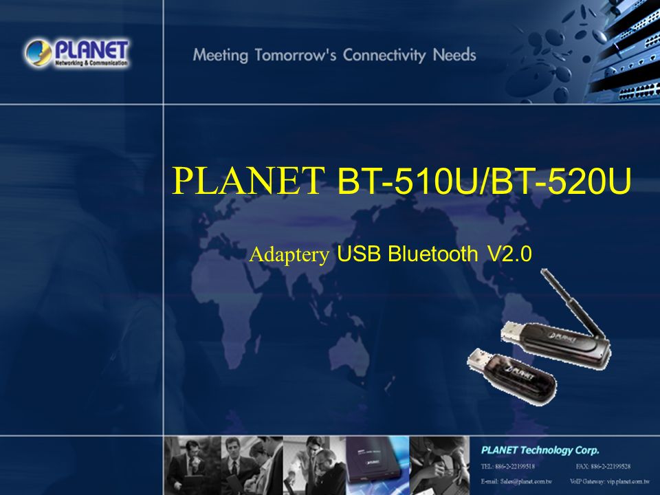 PLANET BT-510U/BT-520U Adaptery USB Bluetooth V2.0