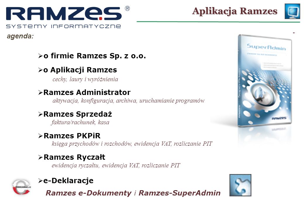 Aplikacja Ramzes agenda: o firmie Ramzes Sp. z o.o.