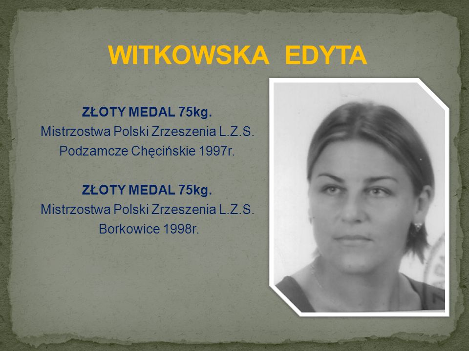 ZŁOTY MEDAL 75kg. Mistrzostwa Polski Zrzeszenia L.Z.S.
