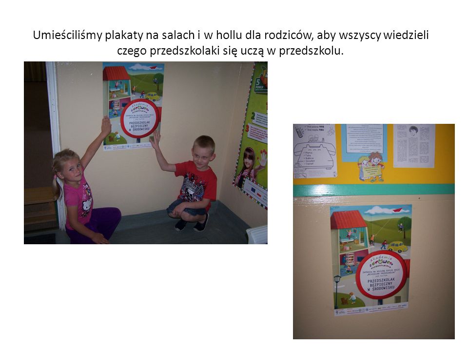 Sprawozdanie z realizacji Przedszkolak bezpieczny w środowisku Przedszkole Nr 21 w Tarnowie