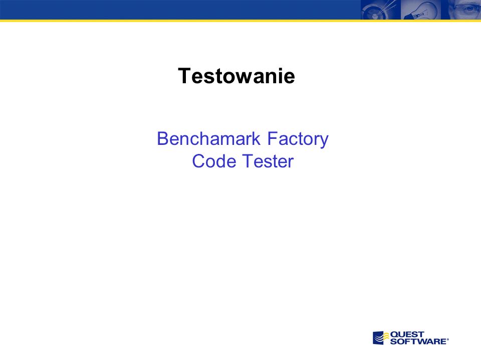 Testowanie Benchamark Factory Code Tester