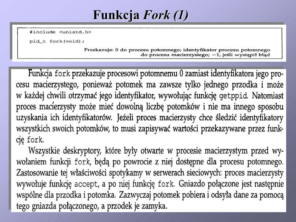 Funkcja Fork (1)