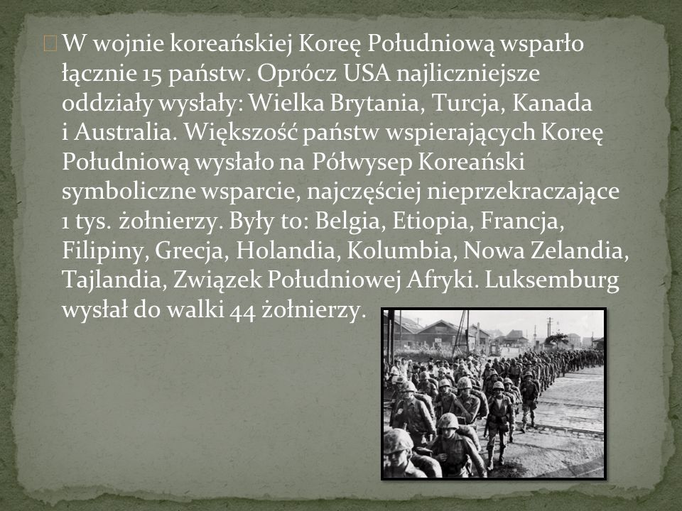 Wojna w Korei - Olaf Marcinkiewicz - ppt pobierz