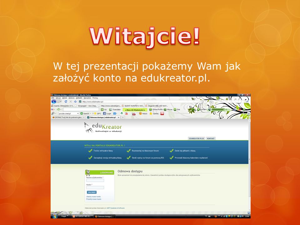 W tej prezentacji pokażemy Wam jak założyć konto na edukreator.pl.