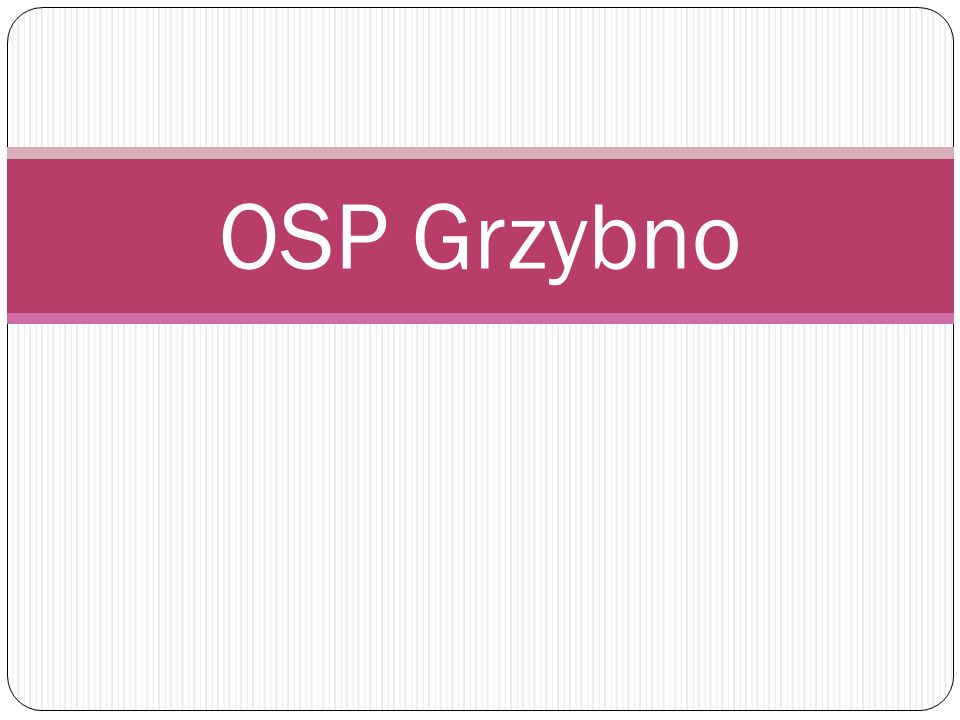 OSP Grzybno