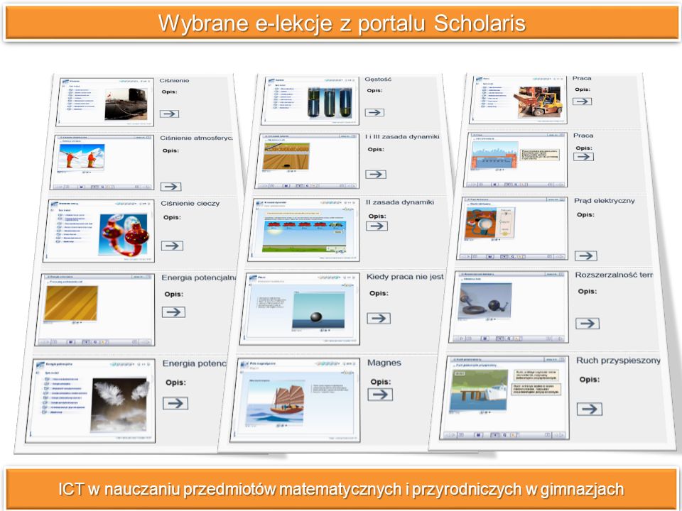 Wybrane e-lekcje z portalu Scholaris