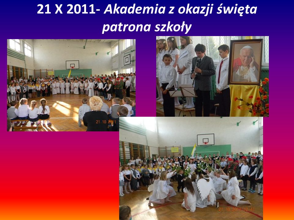 21 X Akademia z okazji święta patrona szkoły
