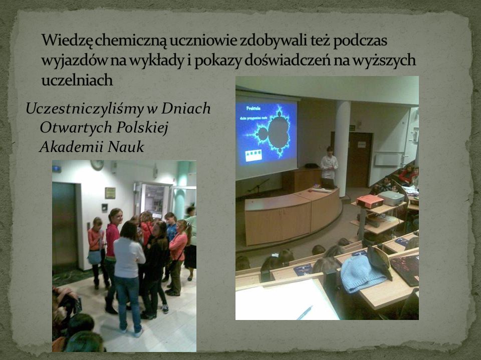 Uczestniczyliśmy w Dniach Otwartych Polskiej Akademii Nauk