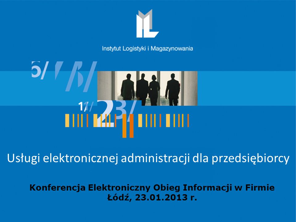 Projekt współfinansowany ze środków Unii Europejskiej w ramach Europejskiego Funduszu Społecznego Konferencja Elektroniczny Obieg Informacji w Firmie Łódź, r.