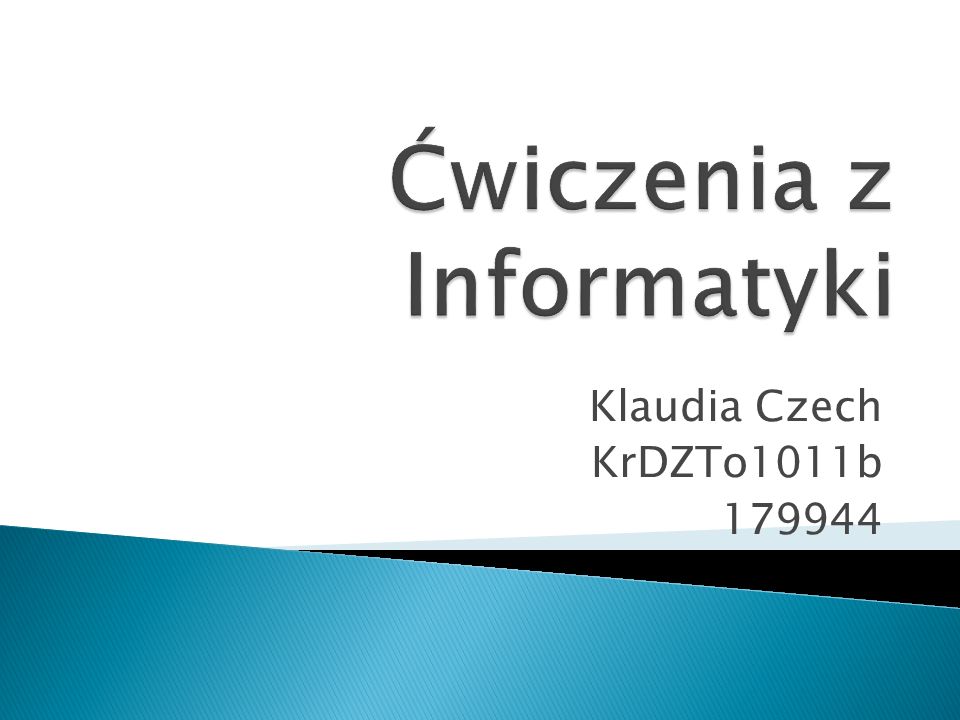 Klaudia Czech KrDZTo1011b