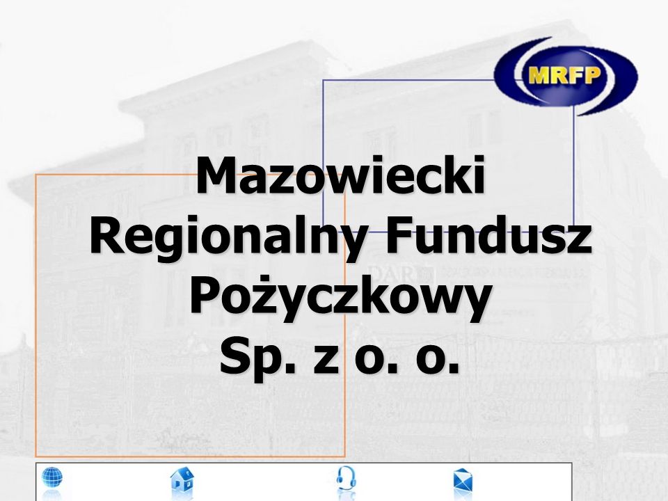 Mazowiecki Regionalny Fundusz Pożyczkowy Sp. z o. o.