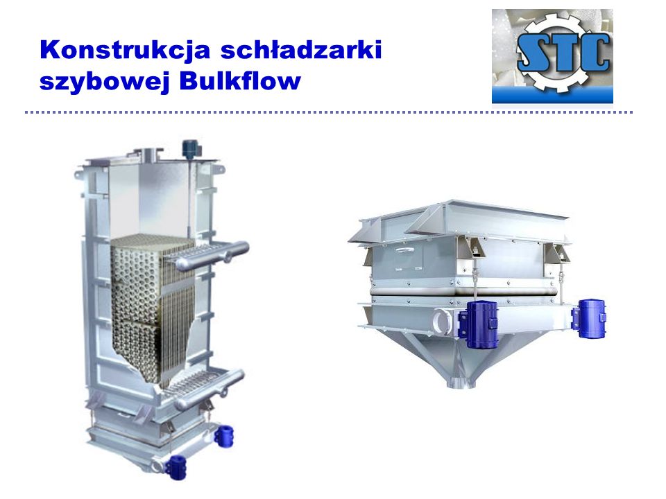 Konstrukcja schładzarki szybowej Bulkflow