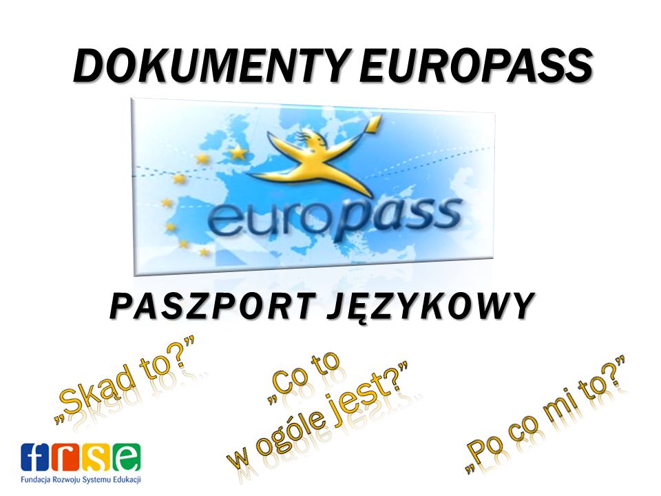 PASZPORT JĘZYKOWY DOKUMENTY EUROPASS